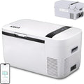 ICECO GO20 21Qt/20L Portable Refrigerator, 12Volt Refrigerator Powered by SECOP, 0℉-50℉, Bluetooth Connection, 12/24VDC&110-240VAC, 12v Fridge Freezer for Car, Camping, Travel |+ Insinuation Bag