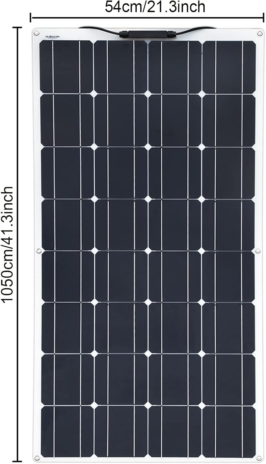 Solar Panel 16V 300W Flexible Solar Panels Solar Module Outdoor Solar Charger Portable Solar Panel Kit Solar Generator Monocrystalline Solar Panel for Motorhomes, Roofs, Boat, Pool,300w