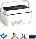 Portable Insulin Cool Box, High Capacity Medicine Mini Intelligent Electric Fridge Cooler Bag Thermostat Under with Charging Cable for Travel & Household,1cell