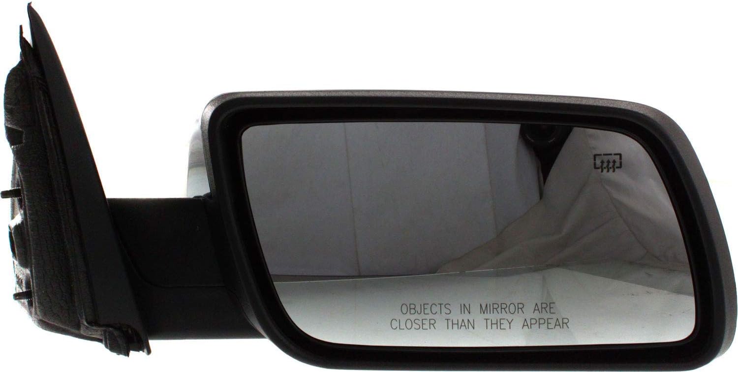 Kool Vue Side Mirror Replacement Power Heated Mirrors for Ford Flex 2009-2012, Driver & Passenger Side, Memory Puddle Lamp, Chrome