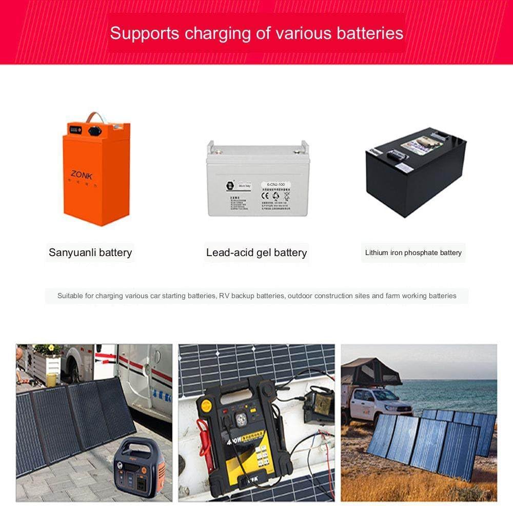 500W Solar Panel Charger, Foldable Portable Solar Panel, Waterproof Solar Charger, Suitable for Hiking, Backpacking, Camping,600W
