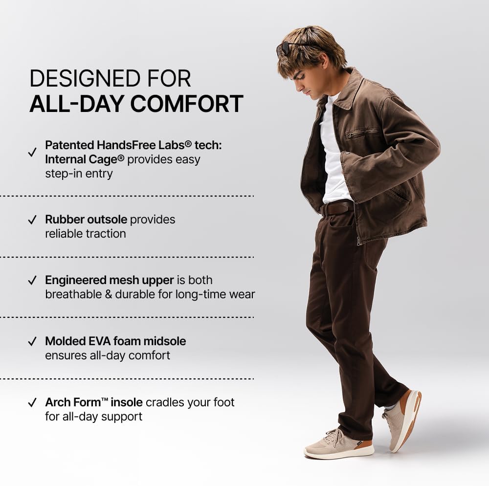 Kizik Lima 2 Slip On Shoes for Men: Comfortable All-Day for Walking, Gym, or Casual Wear, Wide Toe Box Available, Slip in & Stand Out, Hands Free