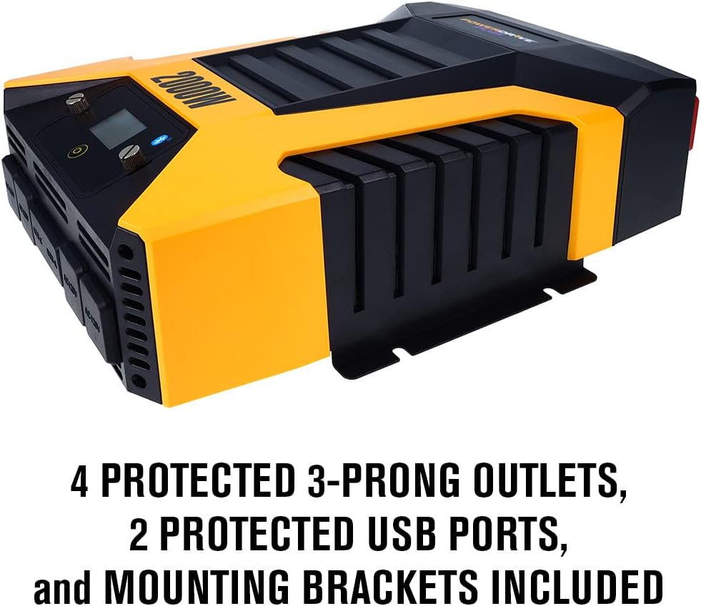 PowerDrive 2000 Watt Power Inverter, PWD2000P with Bluetooth Wireless Tech and Remote Control