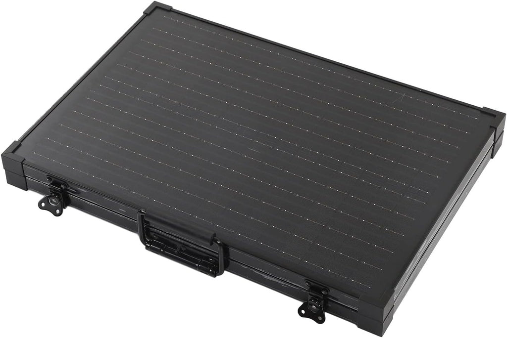 Foldable Solar Panel Solar Generators Monocrystalline Silicon Cells Aluminum Frame Ideal for RV Camping with Stand for Outdoor Use (80W)