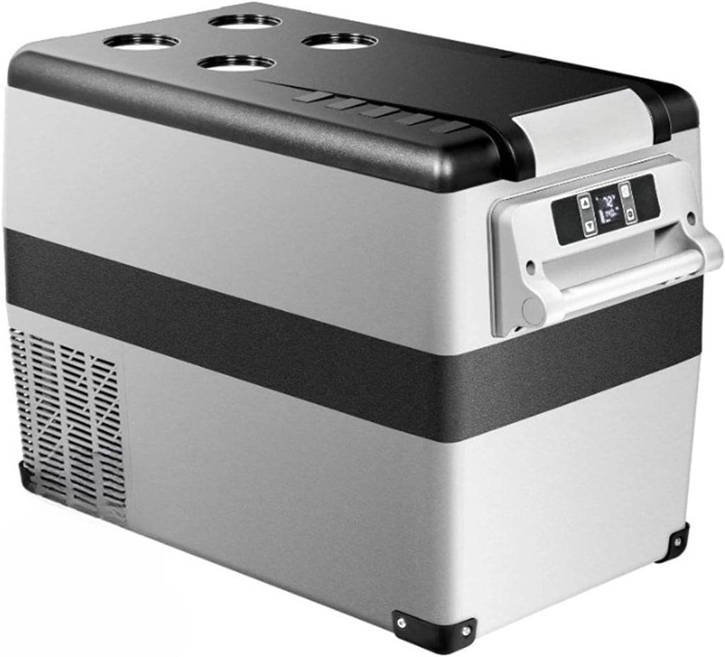 12 Volt Car Refrigerator Electric Cooler, 48 Quart(45L) Portable Refrigerator APP Control, 12V Fridge -4℉-68℉, Removable Basket