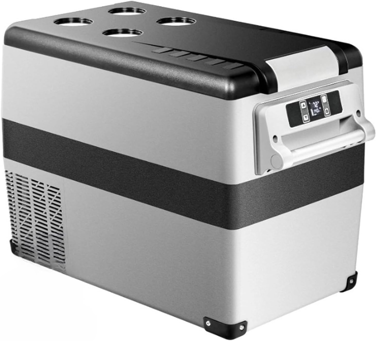 12 Volt Car Refrigerator Electric Cooler, 48 Quart(45L) Portable Refrigerator APP Control, 12V Fridge -4℉-68℉, Removable Basket