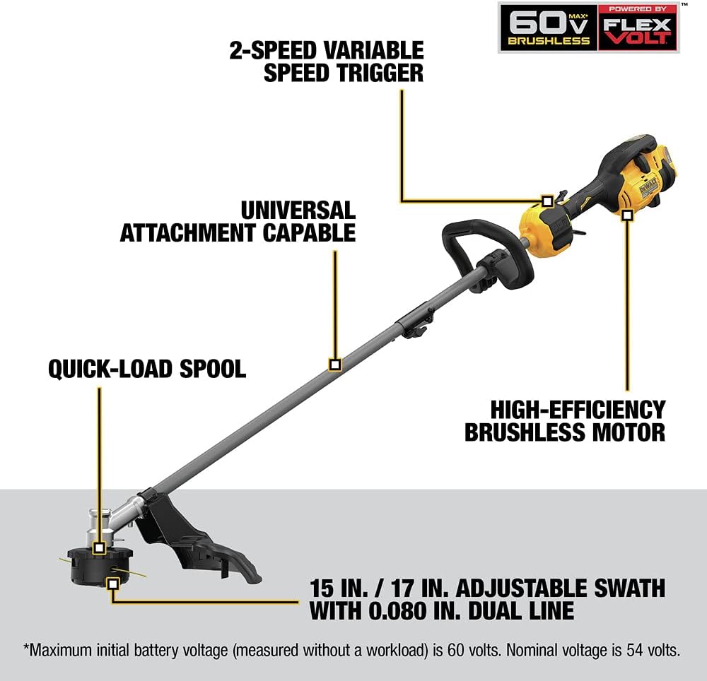 DEWALT DCST972B String Trimmer, Yellow/Black