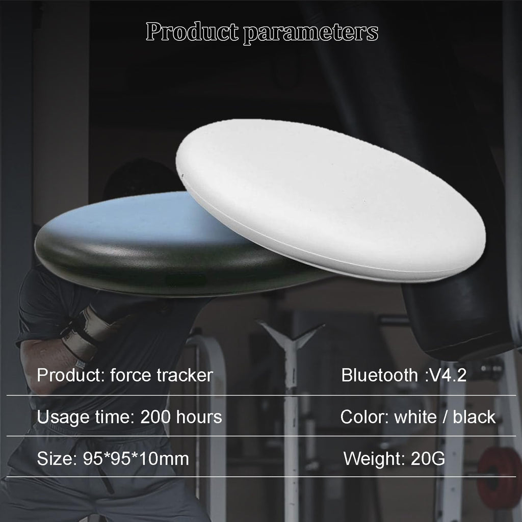 Smart Force Tracker for Punching Bag - Real-Time Data Monitoring, 200H Battery, Voice Feedback, 3 Training Modes， Speed Sensor with App for Boxing, MMA, Kickboxing Training,Black
