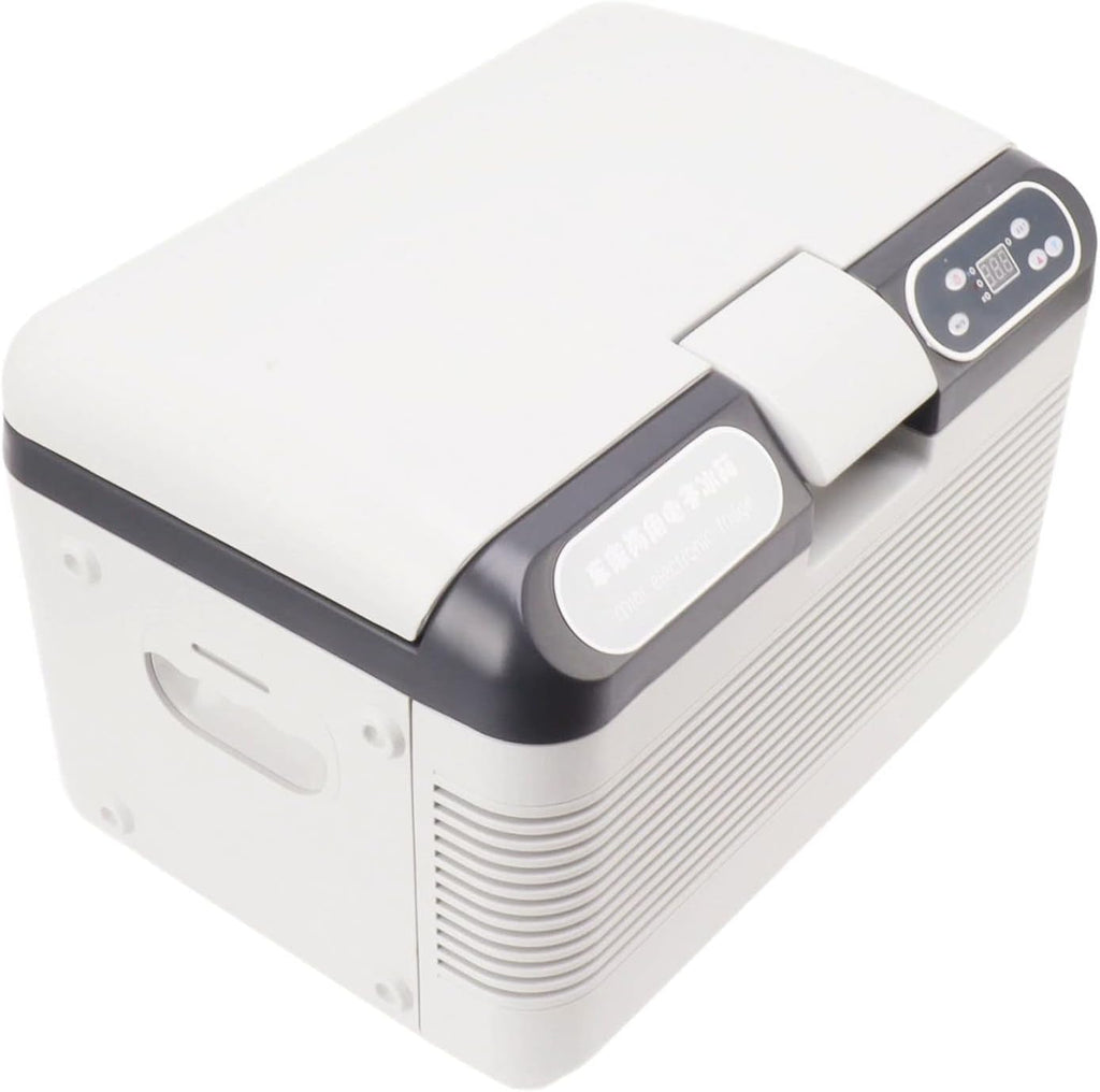 Car Refrigerator, Aluminum ABS 12L Portable RV Electric Cooler Freezer Cools Or Heats and Provides Compact Storage, Car Fridge for Vehicles, Truck, Camping, Travel and Home Use