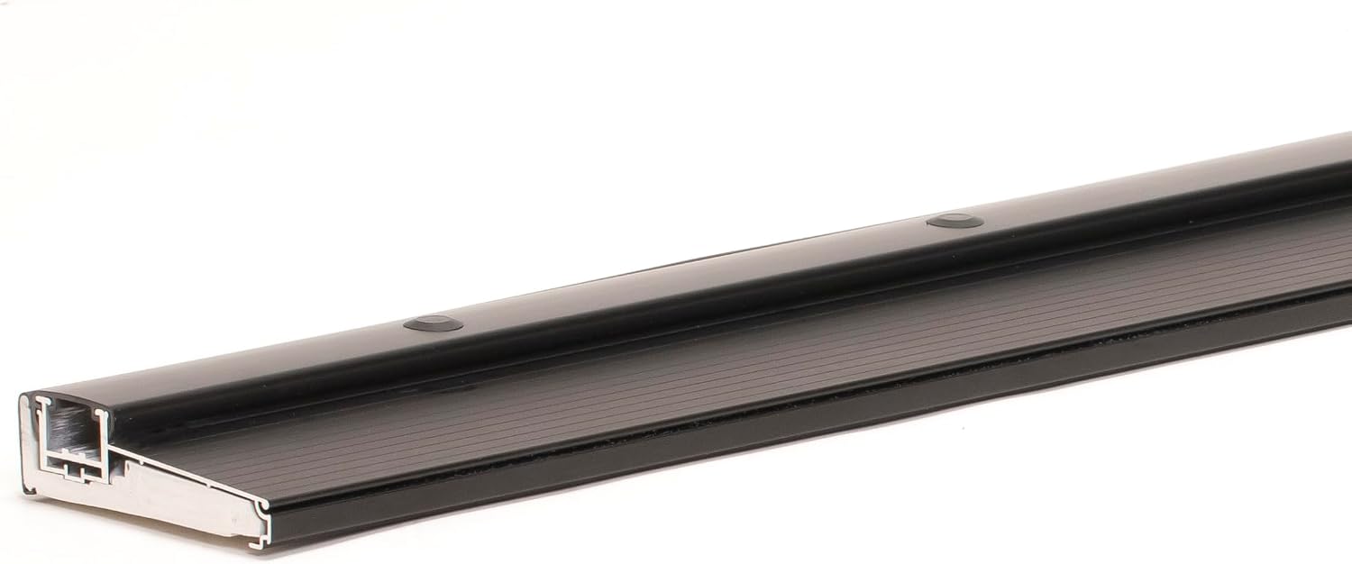 Adjustable Aluminum Threshold – Extra Short Width with Hidden Screws, Adapts to Any Height, Heavy-Duty for Residential & Commercial Use, Available in Multiple Sizes (Black, 48 inch)