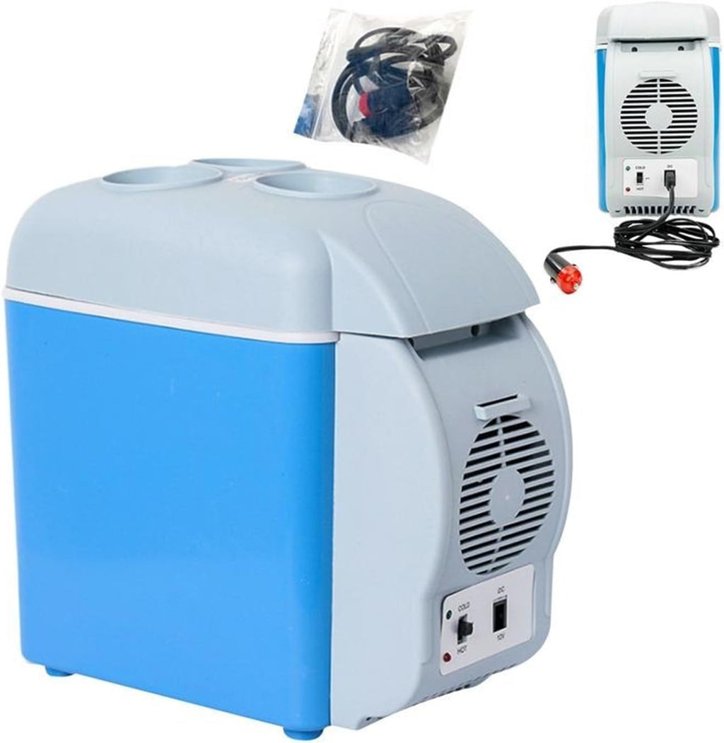 Travel Electric Fridge 7.5L Quiet Double-Mode Travel Vehicle Electric Cooler Car Freezer For Bedroom RV Kitchen Camping