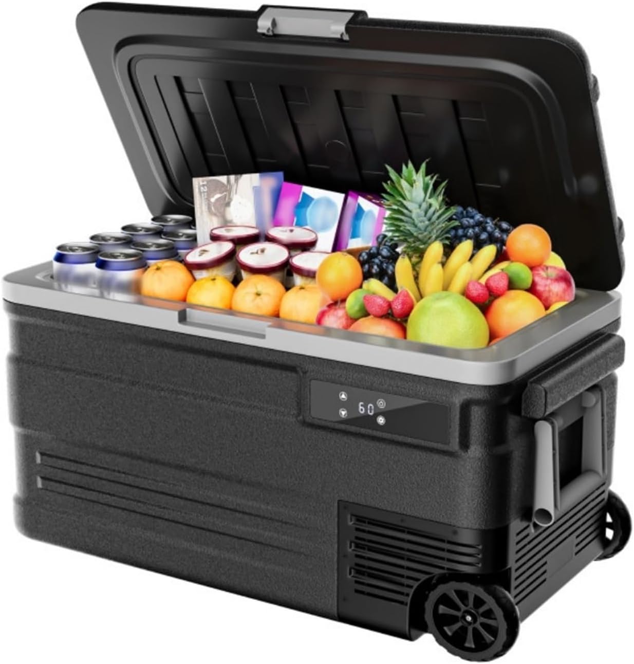 75L Portable Car Refrigerator Compressor Fridge Freezer Cooler Ice Box Keep Cool For Camping Fishing Trip Truck Boating