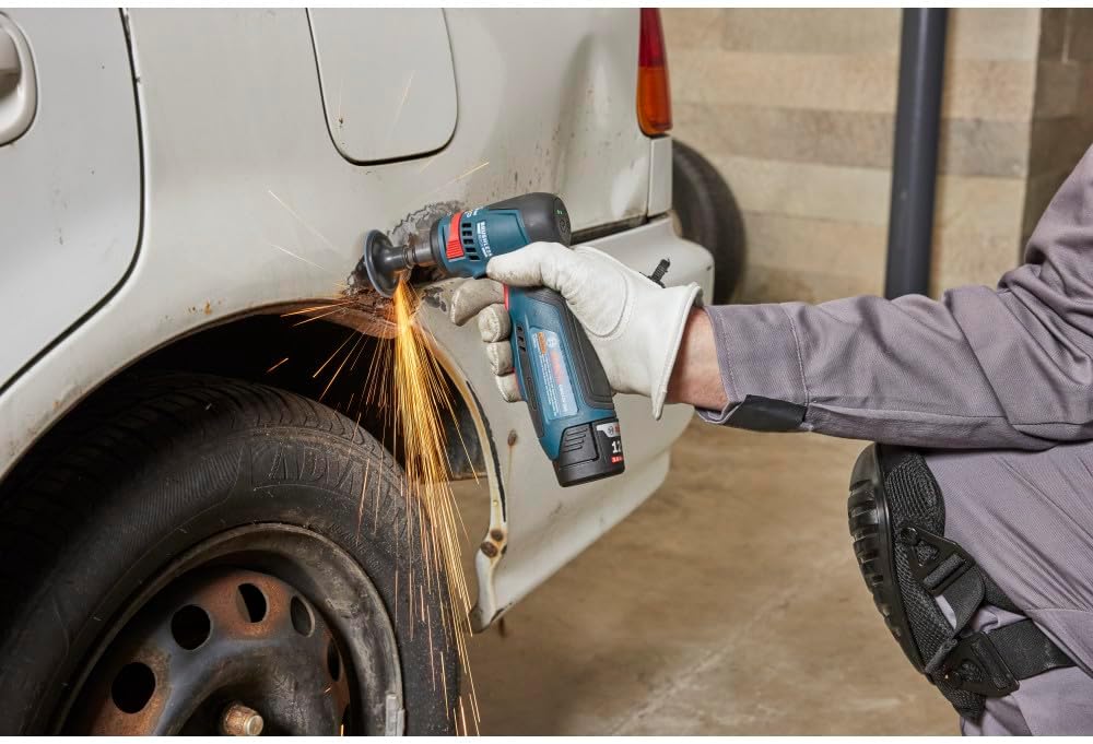 Bosch GWG12V-20SB23 12V Max Brushless 1/4 In. Right Angle Die Grinder Kit with (2) 3 Ah Batteries