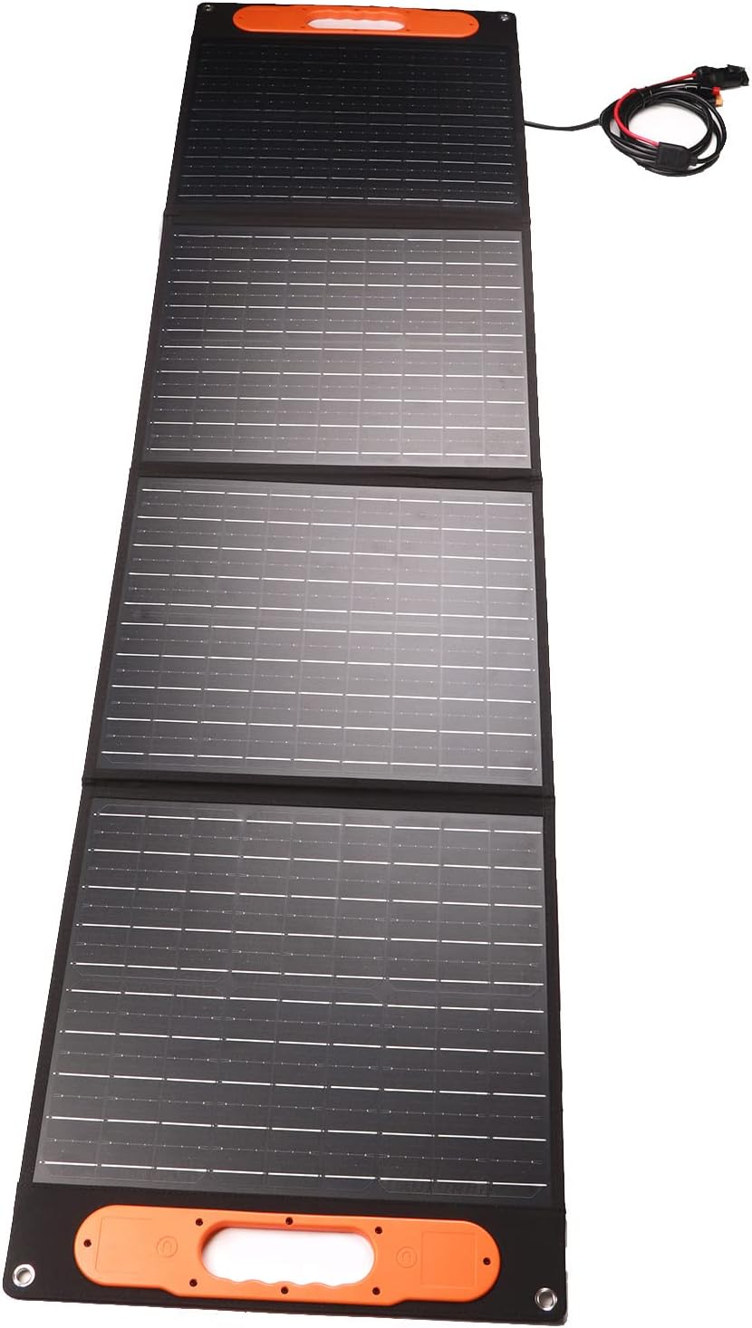 100W 18V 5.5A Portable Solar Panel,Foldable Solar Panel Charger,High Efficiency Waterproof Dustproof Solar Panel with XT60 Adapter for ZC600 ZC1000 ZC2000