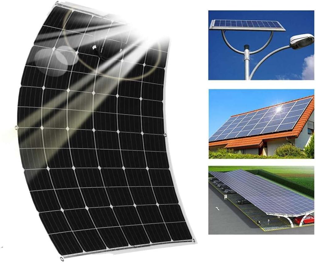 18V 1000W Flexible Monocrystalline Solar Panel with 30A Controller for Car Boat Solar Battery Charger 12V Waterproof Solar Panel