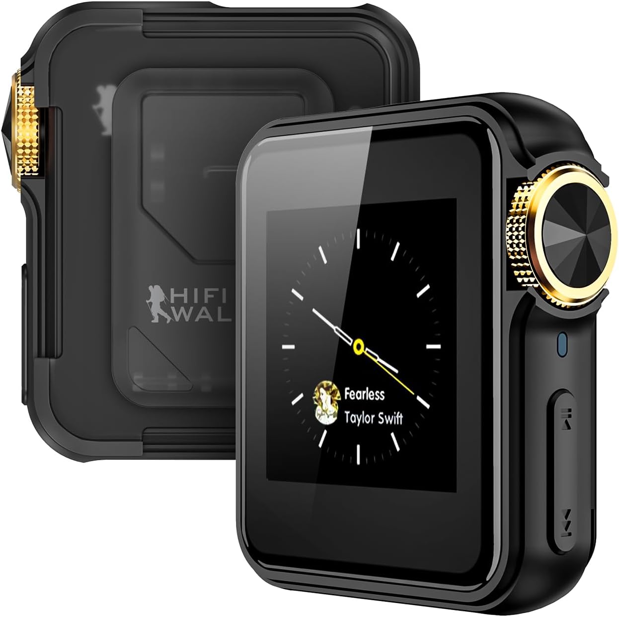 HIFI WALKER H2 Mini MP3 Player with APTX Bluetooth, Hi-Res Audio, Lossless DSD/FLAC, Touch Screen & Wearable Clip, Portable Music Player for Running & Travel, 64GB Memory, Supports up to 512GB