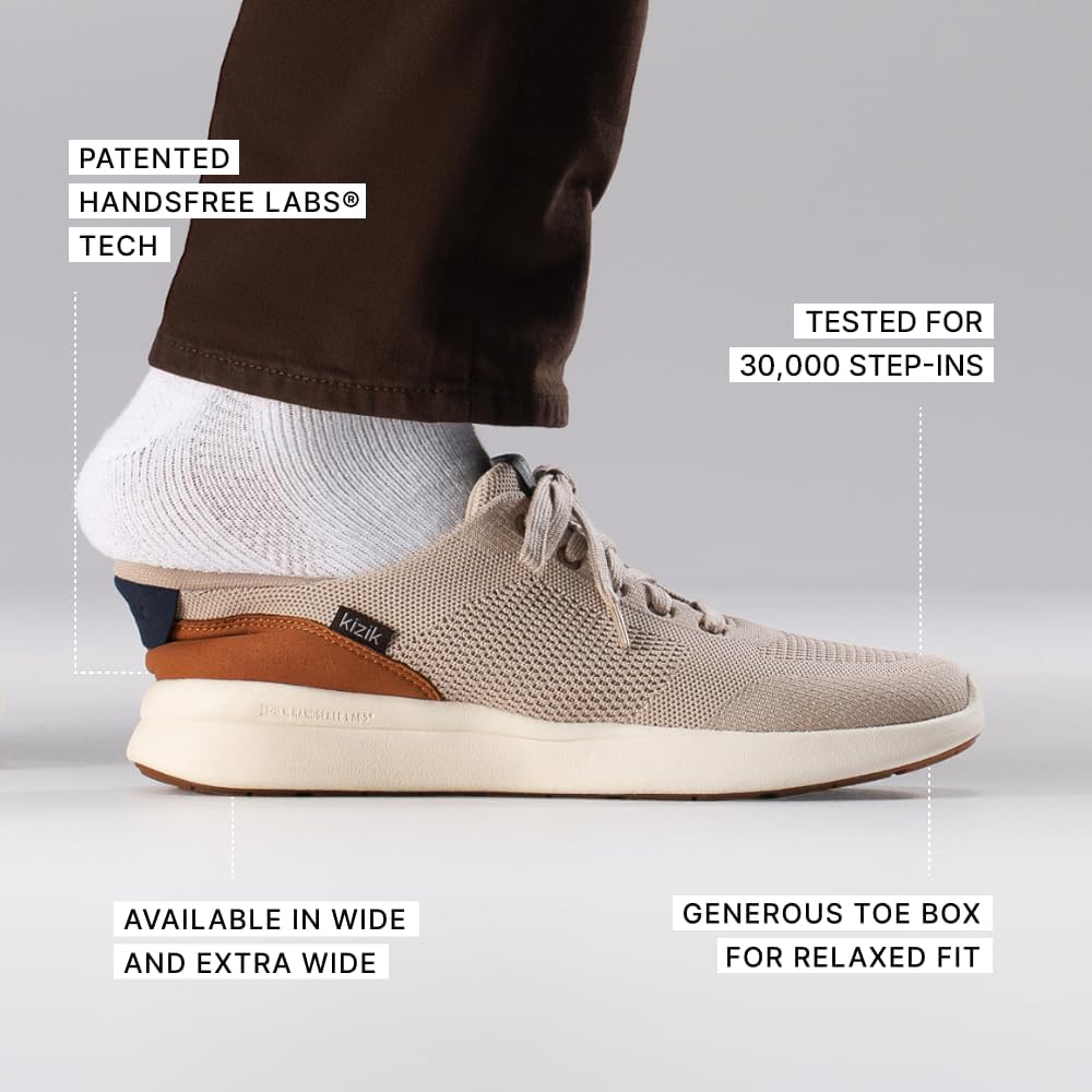 Kizik Lima 2 Slip On Shoes for Men: Comfortable All-Day for Walking, Gym, or Casual Wear, Wide Toe Box Available, Slip in & Stand Out, Hands Free