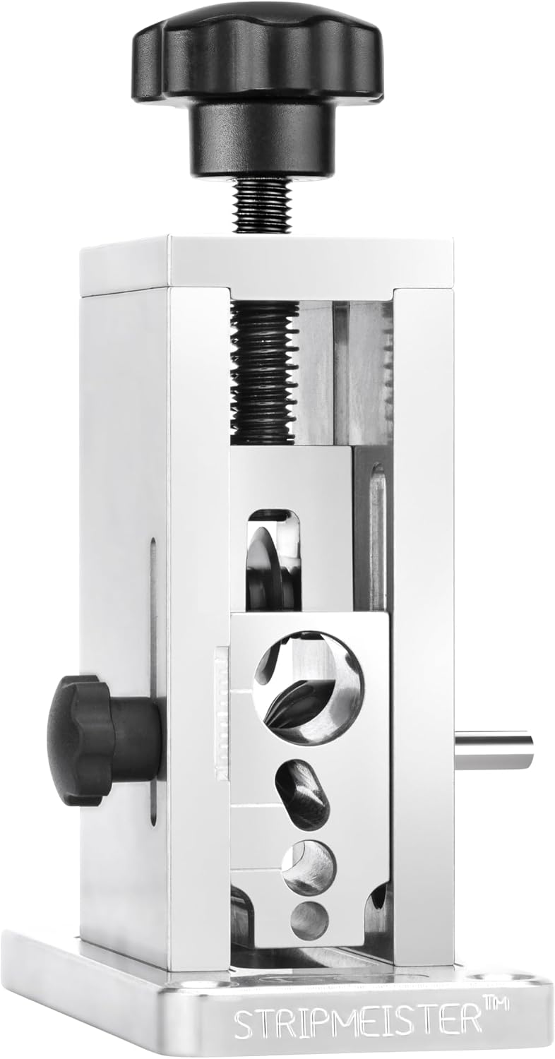 StripMeister Original Drill-Powered Wire Stripper – Wire Sizes Up To Ø3/4', Jam-Free, Copper Wire, Built for Safety, Speed, and Efficiency - Portable Wire Stripping Machine