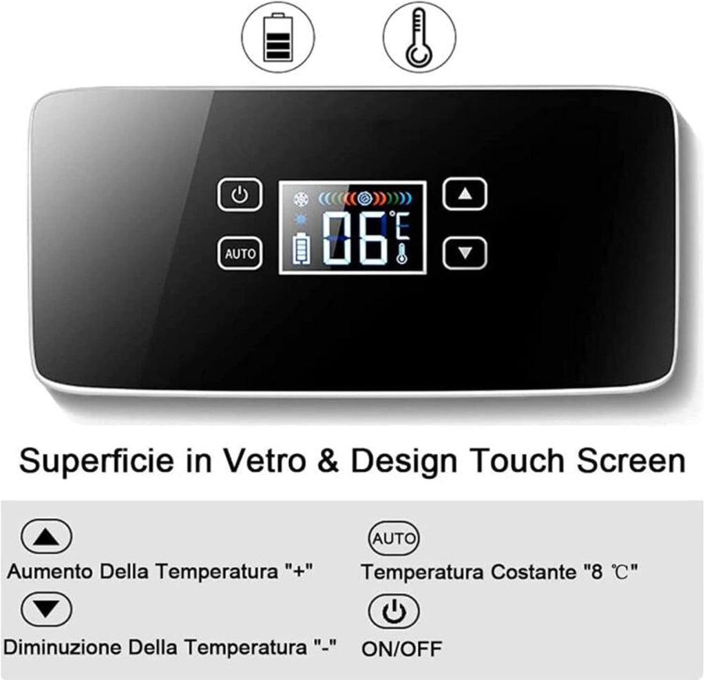 Insulin Cool Box Mini Electric Insulin Cooler Portable Medicines Fridge Cabinet Small Car Fridge 0-18 °C Cool Bag Thermostat for Car Travel Home,1cell
