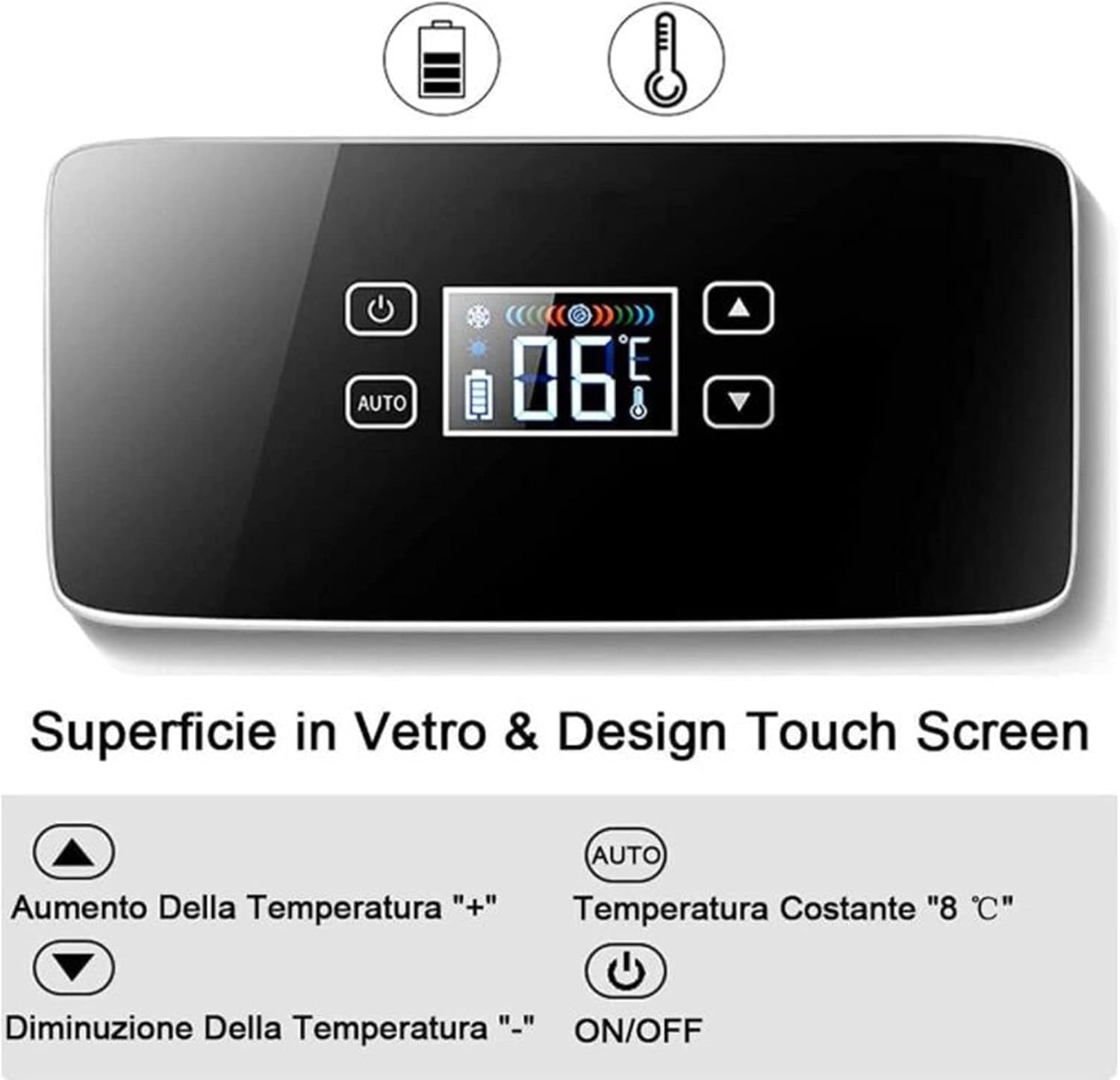 Insulin Cool Box Mini Electric Insulin Cooler Portable Medicines Fridge Cabinet Small Car Fridge 0-18 °C Cool Bag Thermostat for Car Travel Home,1cell