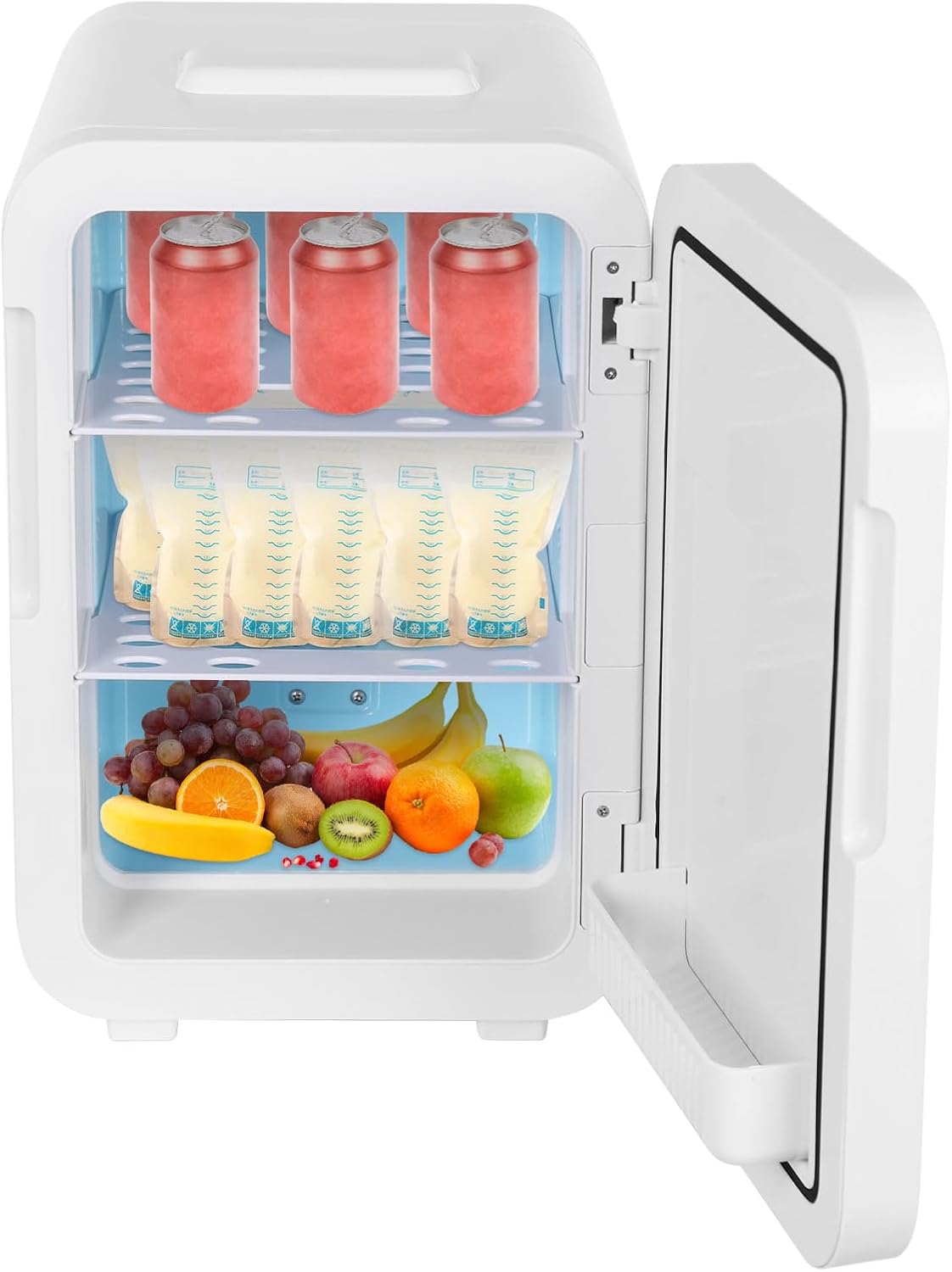 20L Mini Fridge with Heating and Cooling, Digital Display, Lightweight and Portable for Car and Home