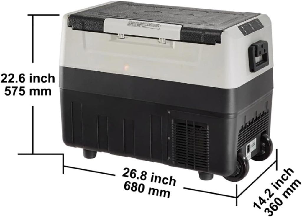 35L/45L/55L Portable Foldable Handle Car Refrigerator With Wheel Compressor Freezer For Camping Picnics Car Home Traval(55L)