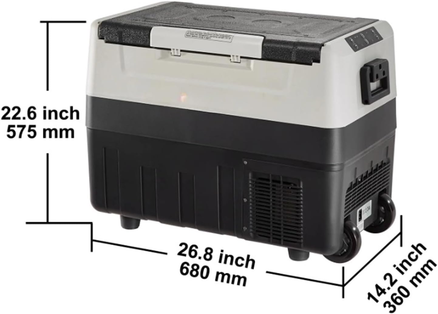 35L/45L/55L Portable Foldable Handle Car Refrigerator With Wheel Compressor Freezer For Camping Picnics Car Home Traval(45L)