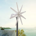 Wind Turbine Generator Kit 600W 12V w/8 Blade, Wind Generator Kit w/Charge Controller, Wind Power Generator for Marine, Home, Windmill Generator Suit for Hybrid Solar Wind System