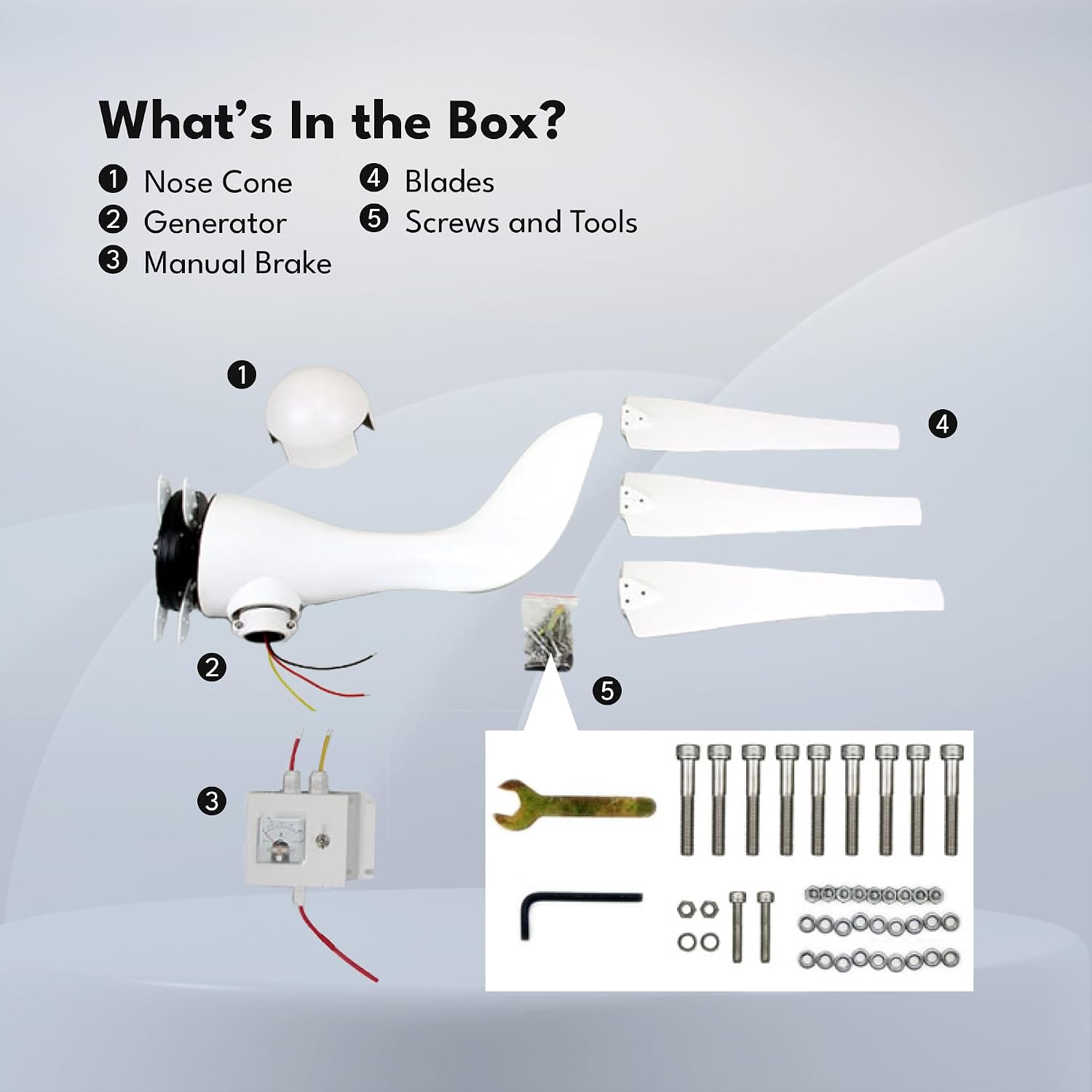 Automaxx 400W 12V Bluetooth Land and Marine Wind Turbine Generator kit. Inbuilt MPPT Charge Controller + Automatic and Manual Braking System with Amps Meter. DIY Installation.