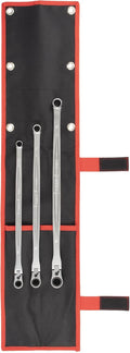 Tone RMA300L Super Long Neck Swing Ratchet Glasses Wrench Set, Black, 3 Pieces
