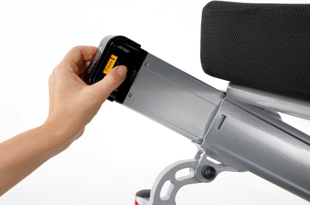 Muvon Mobility Equinox Power Wheelchair - Lightweight & Foldable Heavy-Duty 350W Dual Motor, Remote Control, Reclinable Backrest, 25 Mile Range Dual Batteries Electric Wheelchair