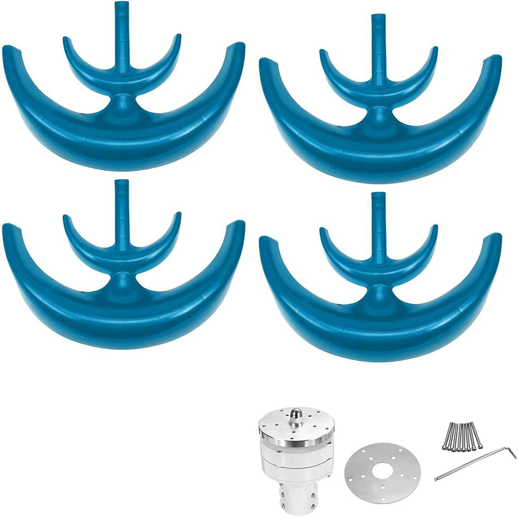 3000W Lantern Wind Turbines Generator, AC 12V 24V 5 Blades Vertical Axi Turbines Kit for Home Hybrids Streetlight Electromagnetic