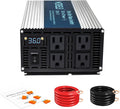 WZRELB 2000W Pure Sine Wave Inverter 36V DC to 110V 120V AC Power Converter with LED Display, Off-Grid Portable Power Inverter with 4 AC Outlets for Home, RV, Truck, Camping
