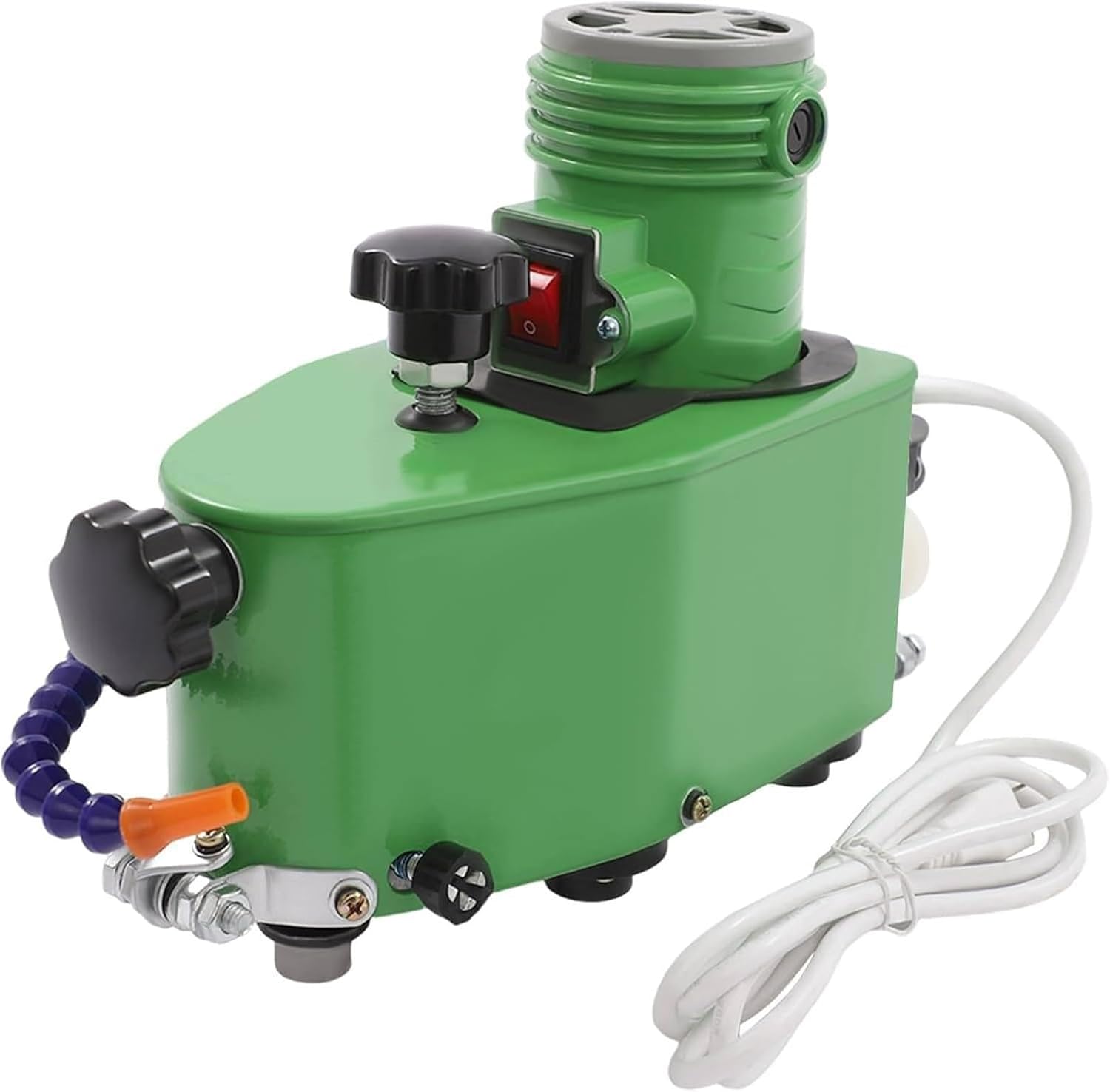 Electric Portable Glass Edger, w/8 Diamond Wheels & 2 Polishing Wheels, 8000r/Min, Straight Round Bevel Edge Trimmer, for Straight Round Bevel Edge Green