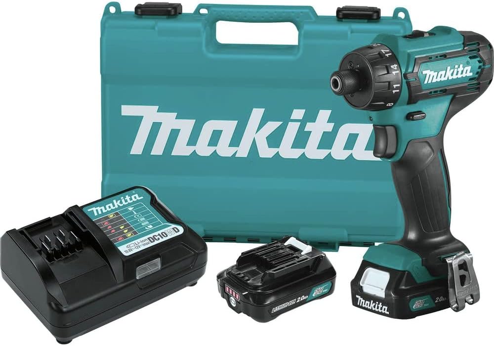 Makita FD10R1 12V max CXT® Lithium-Ion Cordless 1/4' Hex Driver-Drill Kit (2.0Ah)