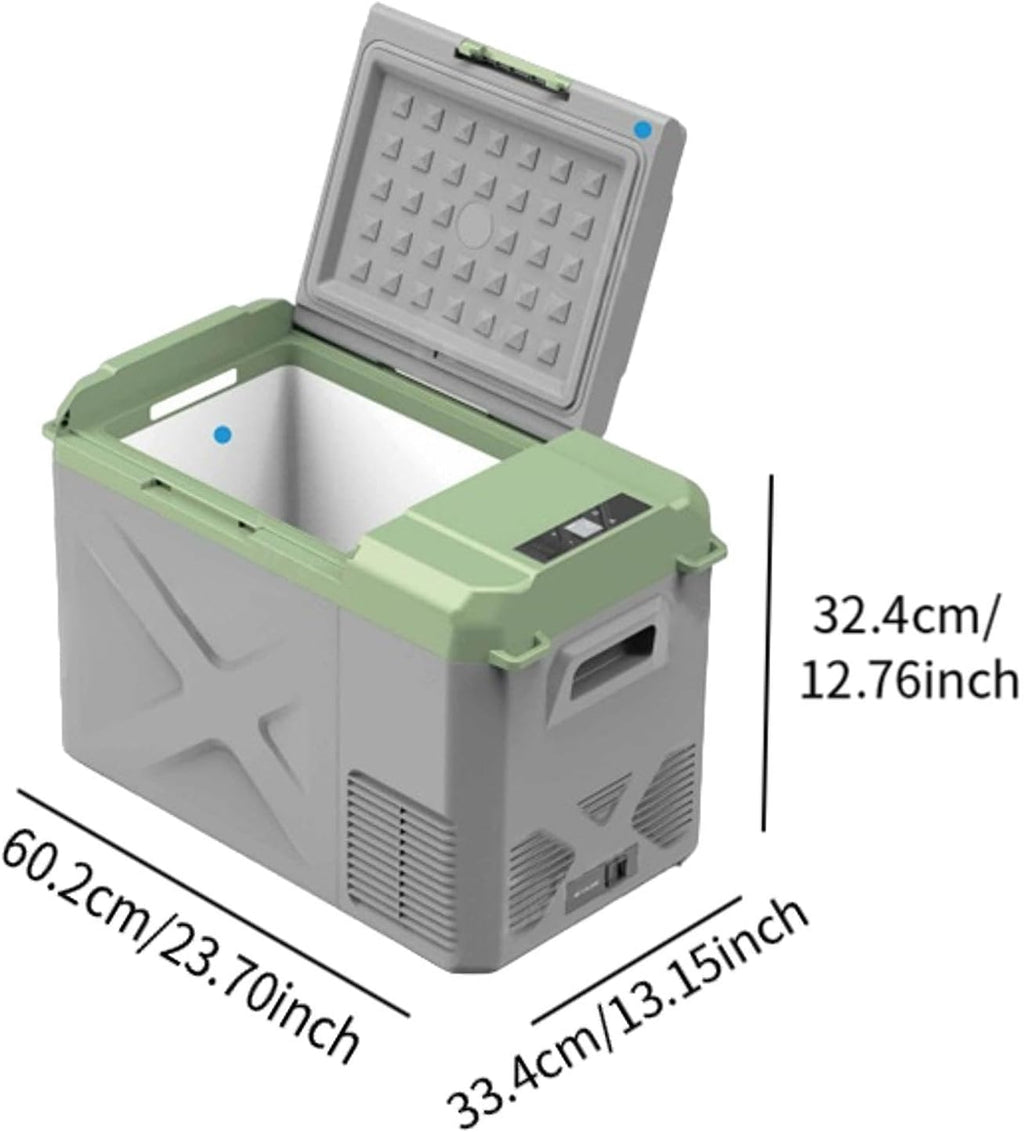 Qianly Car Refrigerator 12v Portable Fridge for Car, Auto 19 Quart Freezer Cooler, -4℉—68℉ 12/24V DC 100~240 Volt AC for Truck, Camping, Travel, Vehicles, RV