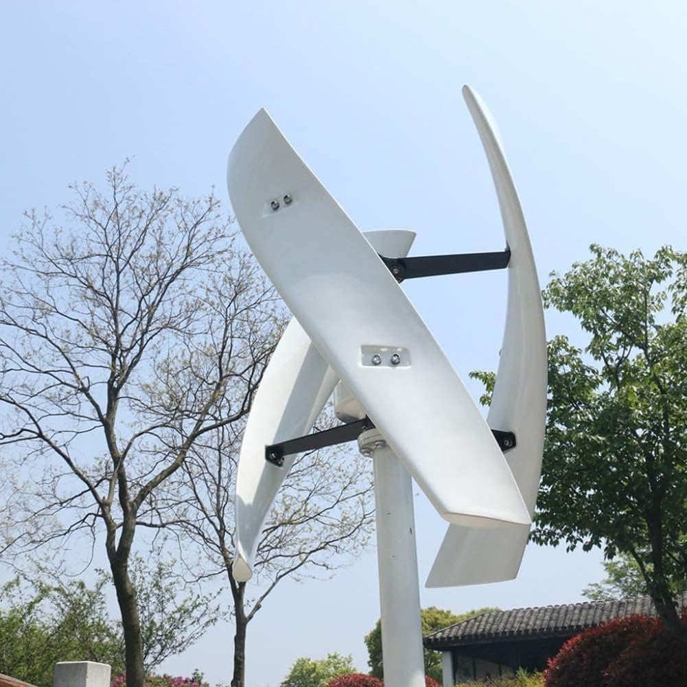 Wind Turbine Generator Kit with 3-Blade, Vertical Wind Power Turbine Generator Kit with Full Set of Equipment, Power Producer Equipment, Wind Power Generator for Marine, RV, Home,3000w 48v 2m