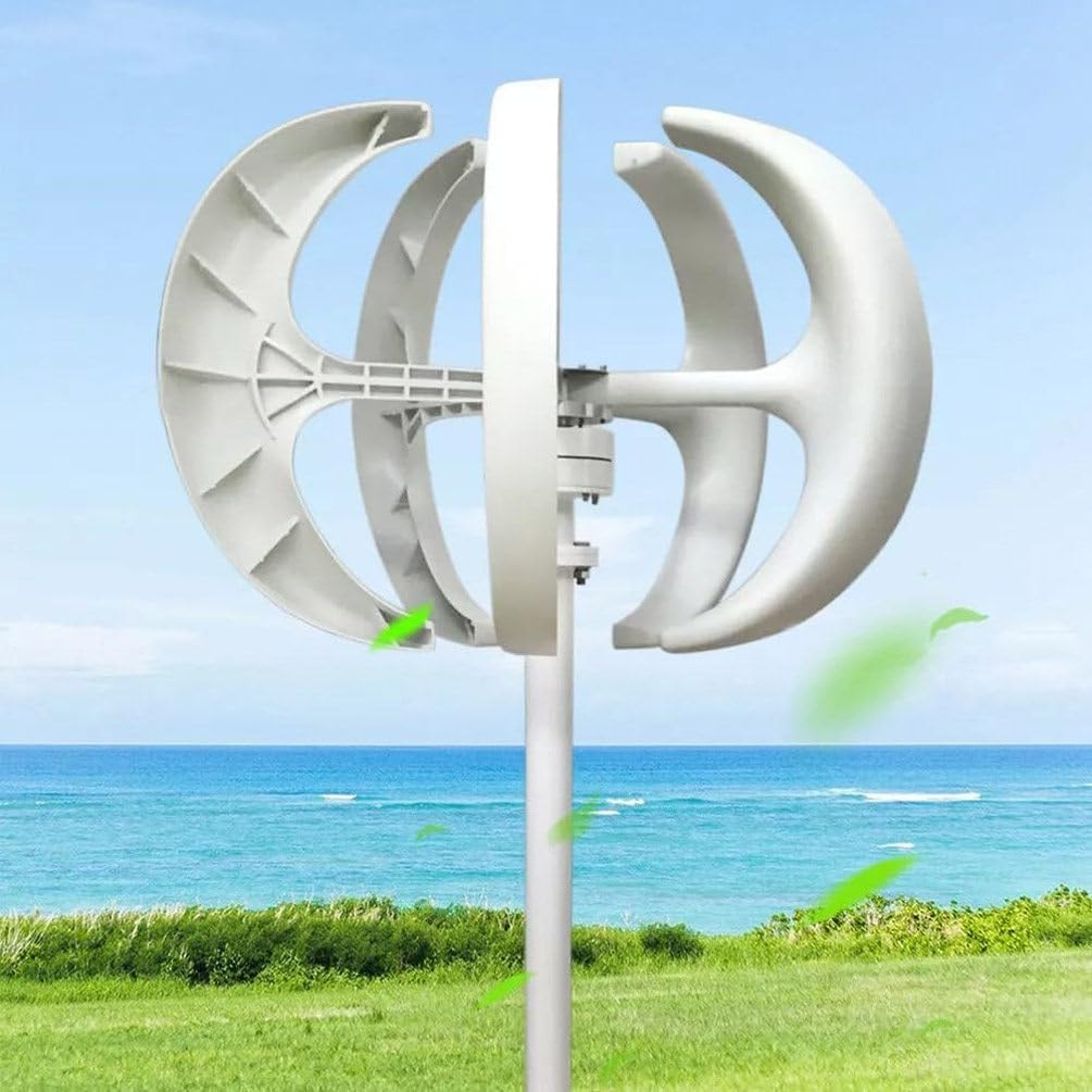 400W 600W 800W 1000W 1200W Low Noise Vertical Wind Turbine Generator, with 5 Blades Vertical Axis Wind Turbine Generator Motor Kit,12V-400W