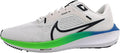 Nike Pegasus 40 Men's Road Running Shoes (DV3853-006, Platinum Tint/White/Green Strike/Black) Size 7.5