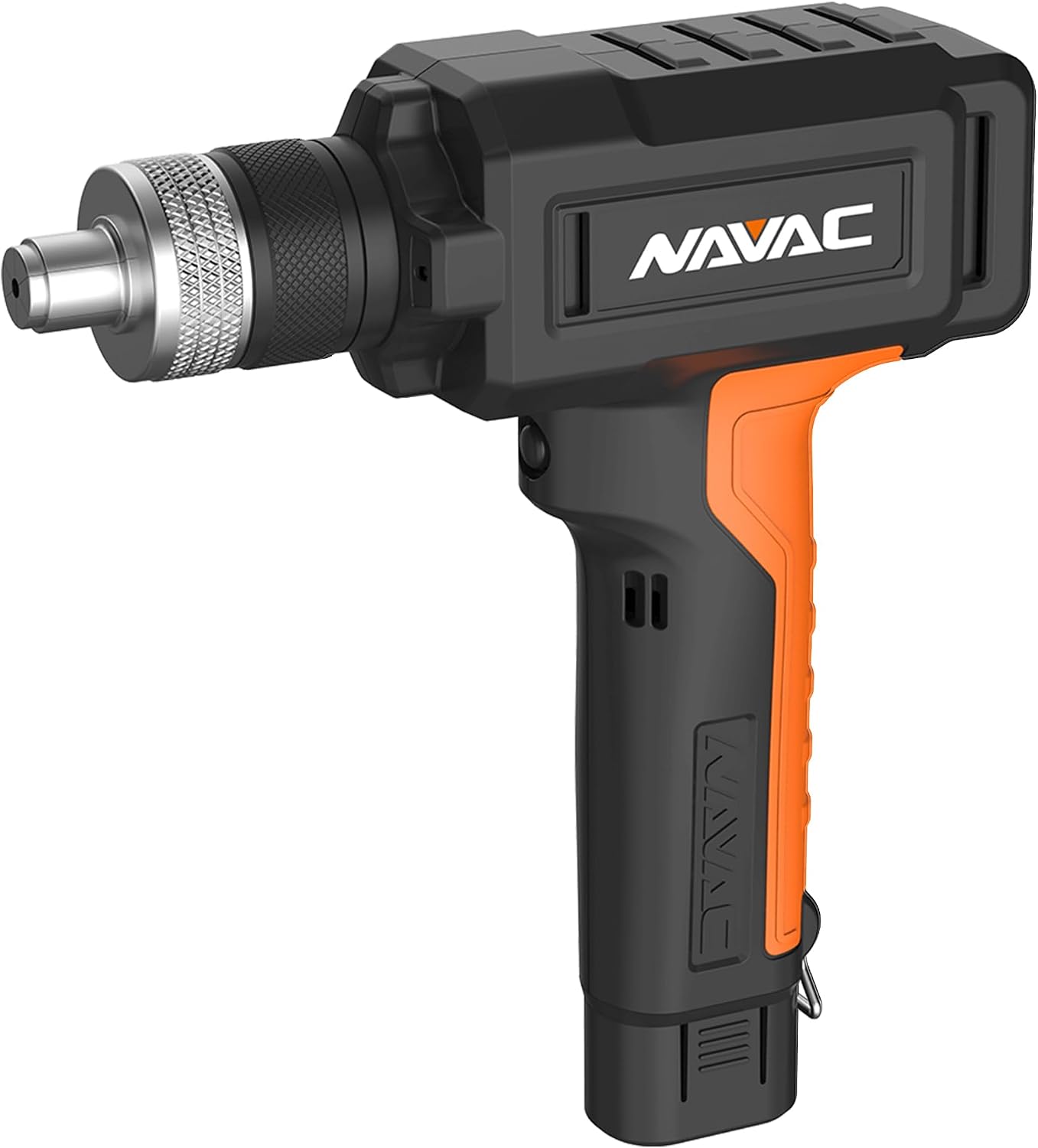 NAVAC NTE11L Power Tubing Expander - Soft or Annealed Copper Swaging Tool - Battery-Operated - One-Button Operation - Quick Connect Expander Heads
