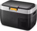 Car Refrigerator Cooler Electric Small Freezer Chest 15/20/30L Zone Design Keypad Display and Light -20°C to 20°C for Camping and Road Trips 12V/24V/220V(56 * 35 * 35.4cm)
