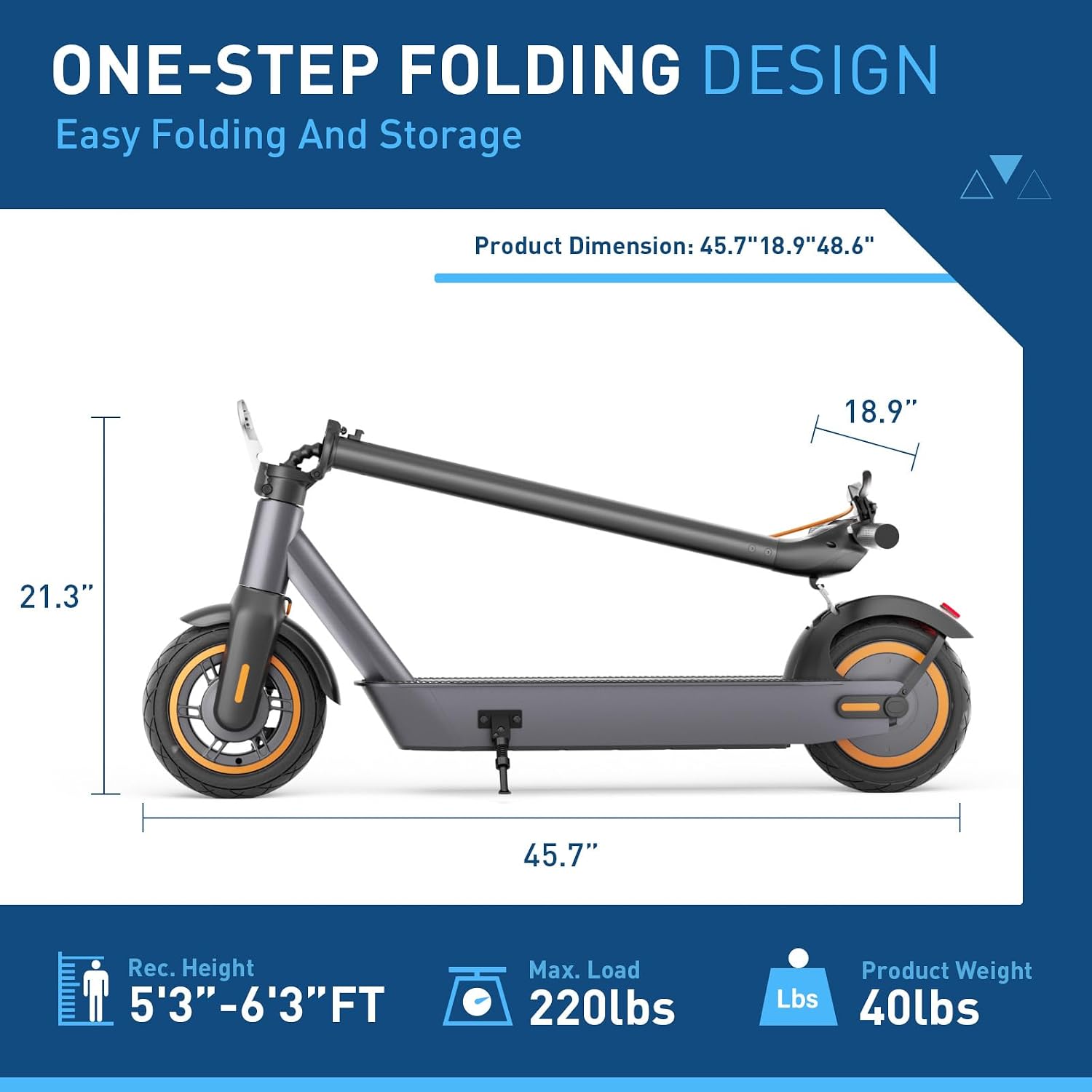 Hiboy S2/S2 MAX Electric Scooter, 350/500W Motor, 8.5/10' Tires, 17/40.4 Miles Range E Scooter, 19 Mph Folding Commuter Electric Scooter for Adults