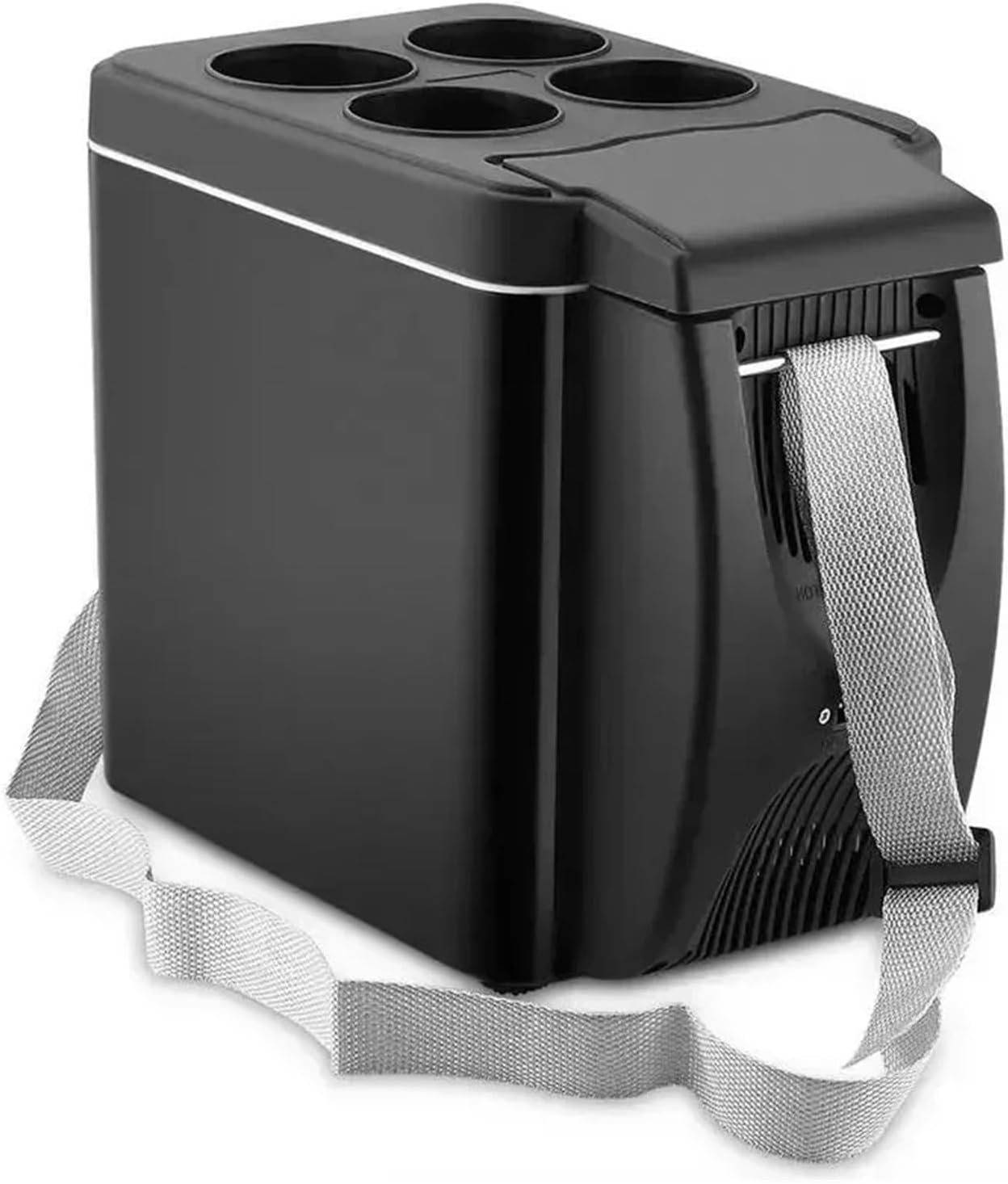 Mini Freezer 6L 12V Electric Car Refrigerator Car Freezer Cooler And Warmer Electric Fridge Portable Icebox Travel Refrigerator(6L 12V Black)