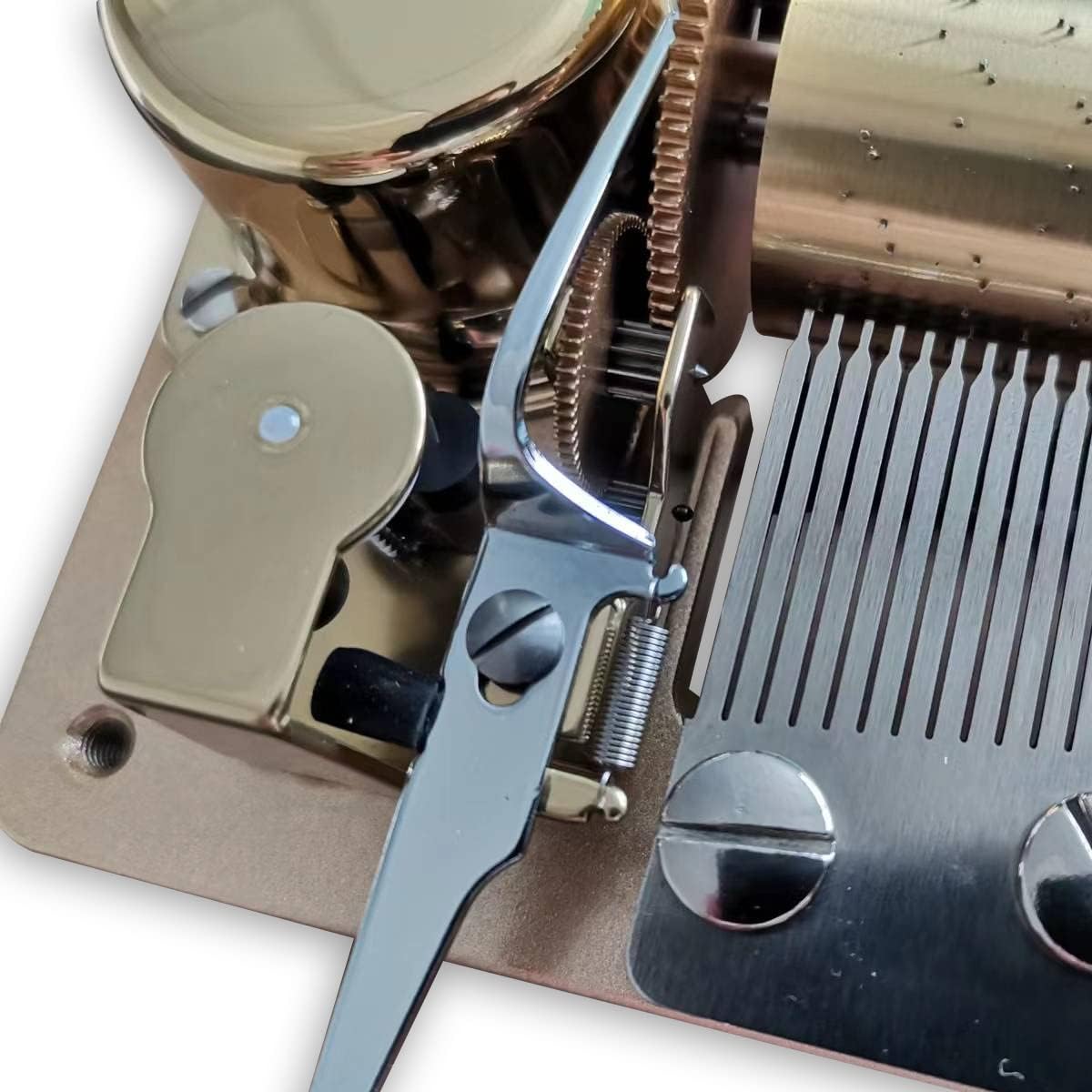 BinkeGG Play [ Canon in D Major ] 50 Note Golden Music Box Mechanism Sankyo Music box Parts Musical Movement for DIY Music boxes