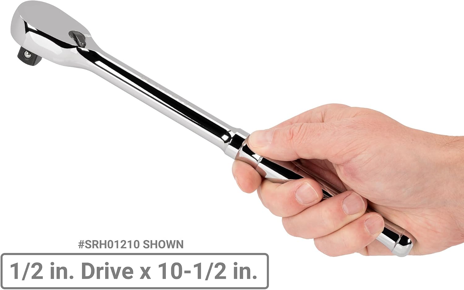TEKTON 1/2 Inch Drive Non-Quick-Release Ratchet Set, 3-Piece (10-1/2, 18, 24 in.) | SRH92005