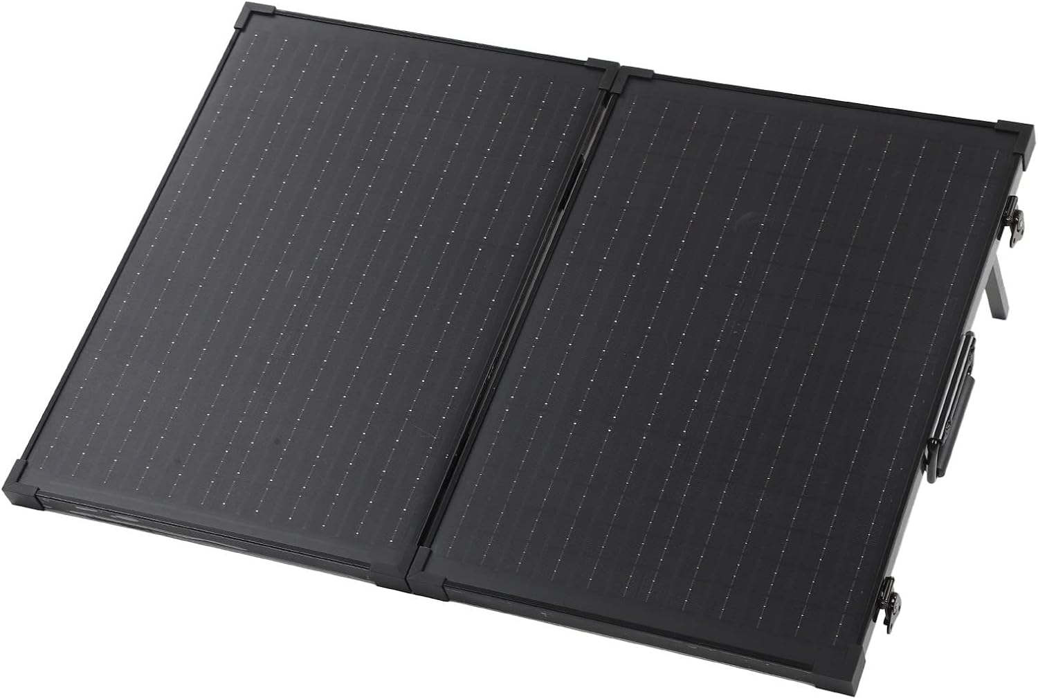 Foldable Solar Panel Solar Generators Monocrystalline Silicon Cells Aluminum Frame Ideal for RV Camping with Stand for Outdoor Use (80W)