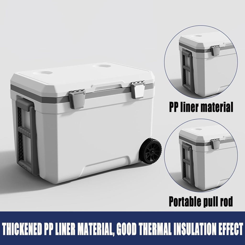 Car Camping Coolers for Chrysler Concept/Pacifica/Voyager/300 Letter Series/300C, Waterproof Portable Cooler, Leak Proof Picnic Insulated Bag, Ultra-Light Premium Ice Chest Box,C-Blue-45L