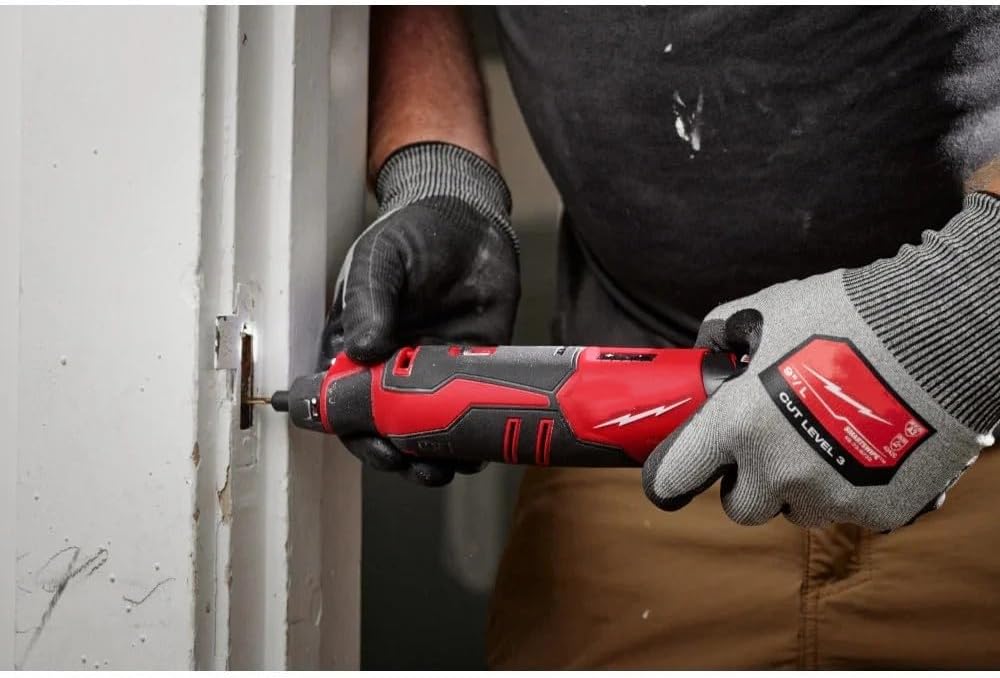 2525-21 Cordless Brushless Rotary Tool for Milwaukee 12V M12 Rotary Tool Kit - Red/Black