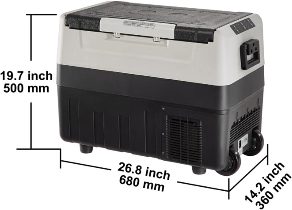 35L/45L/55L Portable Foldable Handle Car Refrigerator With Wheel Compressor Freezer For Camping Picnics Car Home Traval(55L)