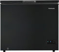 FRIGIDAIRE EFRF7003-BLACK Chest Deep Freezer, 7 Cu. Ft, Black Adjustable Thermostat-Removable Vinyl Coated Wire Basket-Easy Defrost Drain